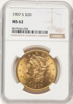 1907-S $20 Liberty Double Eagle NGC MS62