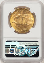 1913 $20 Saint-Gaudens Double Eagle NGC MS62