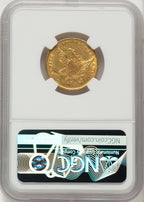 1834 $5 PLAIN 4 Classic Half Eagle NGC AU55