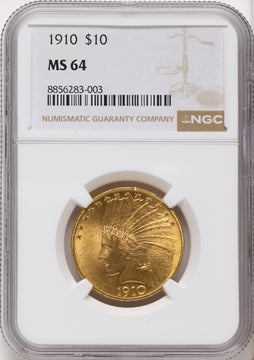 1910 $10 Indian Eagle NGC MS64