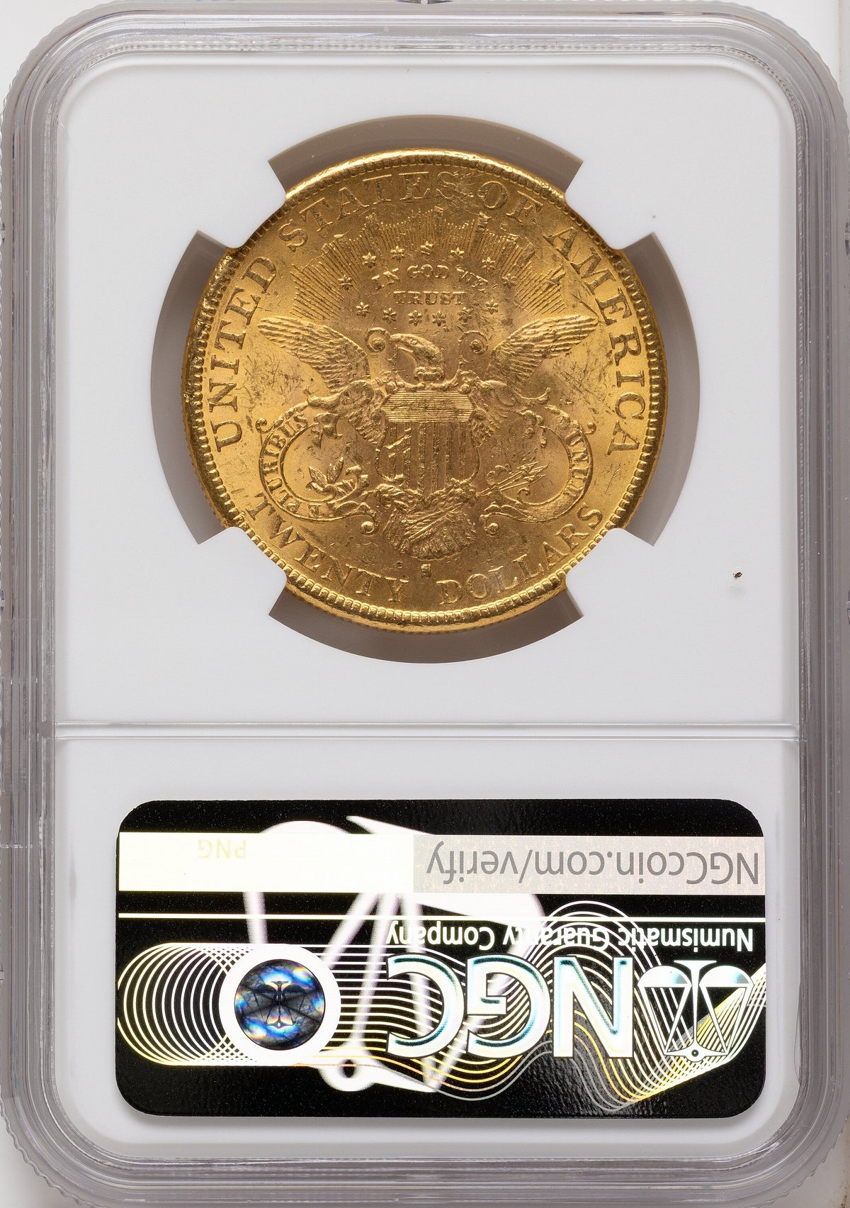 1891-S $20 Liberty Double Eagle NGC MS62