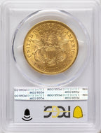 1873 $20 OPEN 3 Liberty Double Eagle PCGS MS61