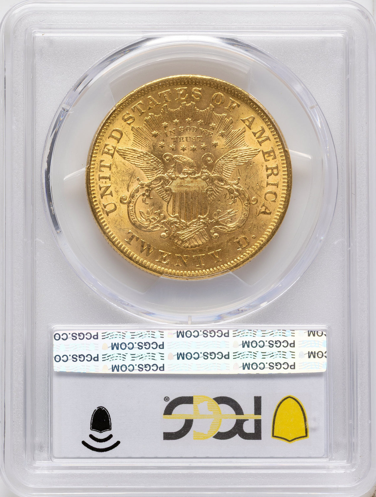 1873 $20 OPEN 3 Liberty Double Eagle PCGS MS61