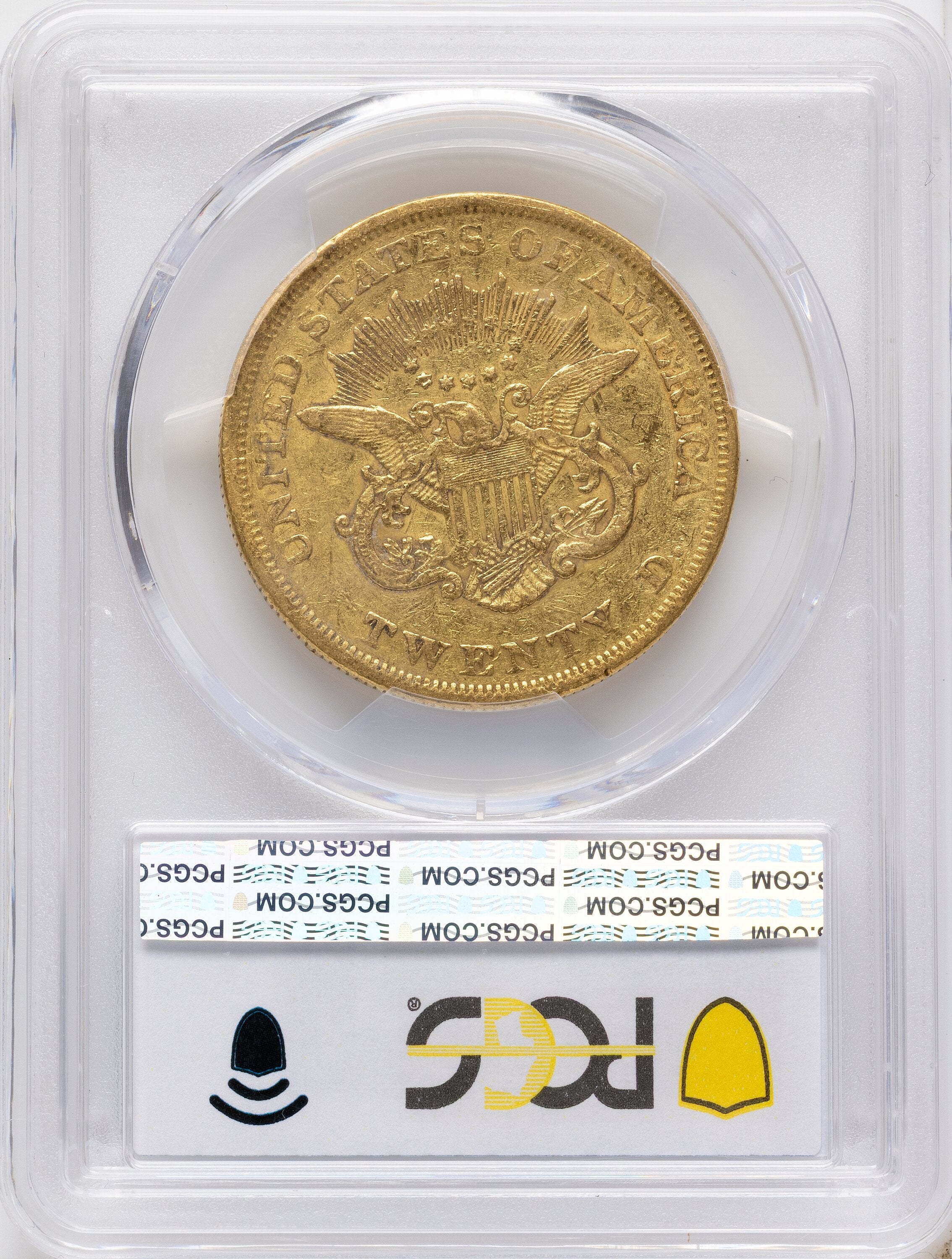 1850 $20 Liberty Double Eagle PCGS VF35