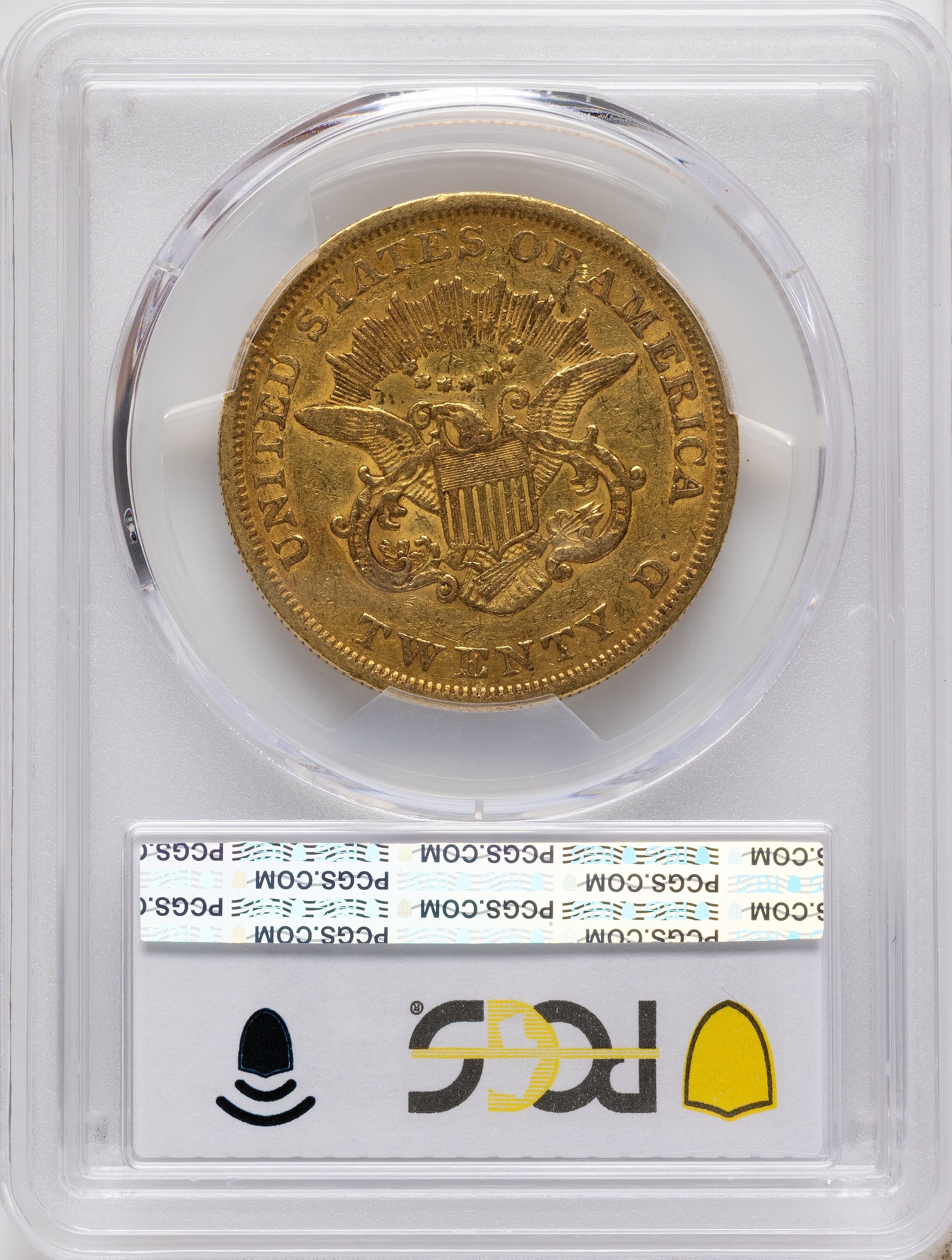 1850 $20 Liberty Double Eagle PCGS XF40