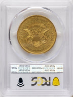 1850 $20 Liberty Double Eagle PCGS AU50