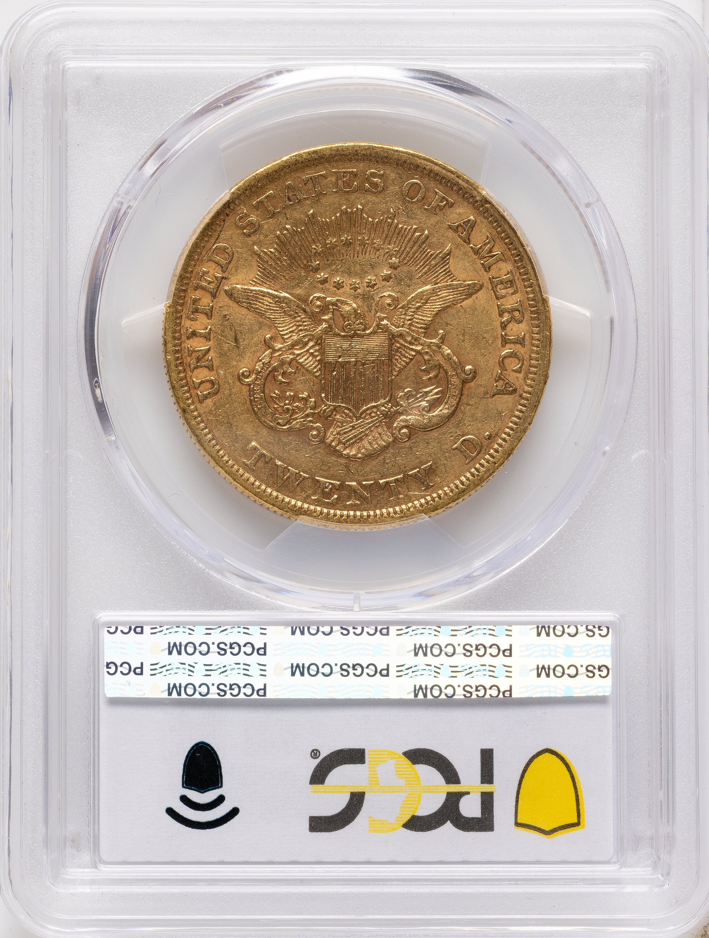 1853 $20 Liberty Double Eagle PCGS XF45