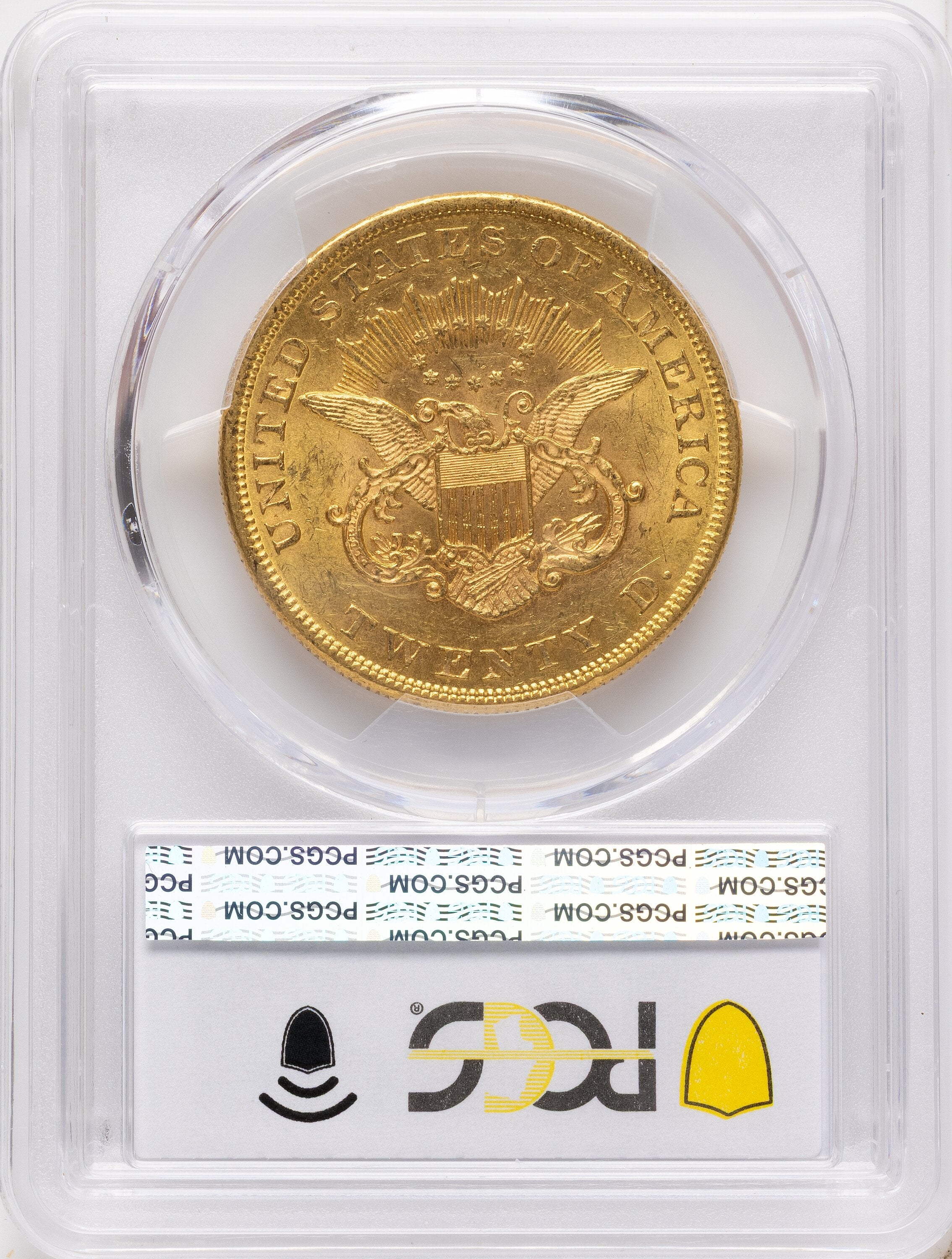 1860 $20 Liberty Double Eagle PCGS MS62