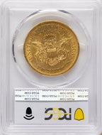 1861 $20 Liberty Double Eagle PCGS AU53