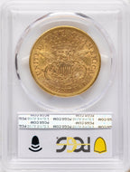 1866-S $20 MOTTO Liberty Double Eagle PCGS AU50