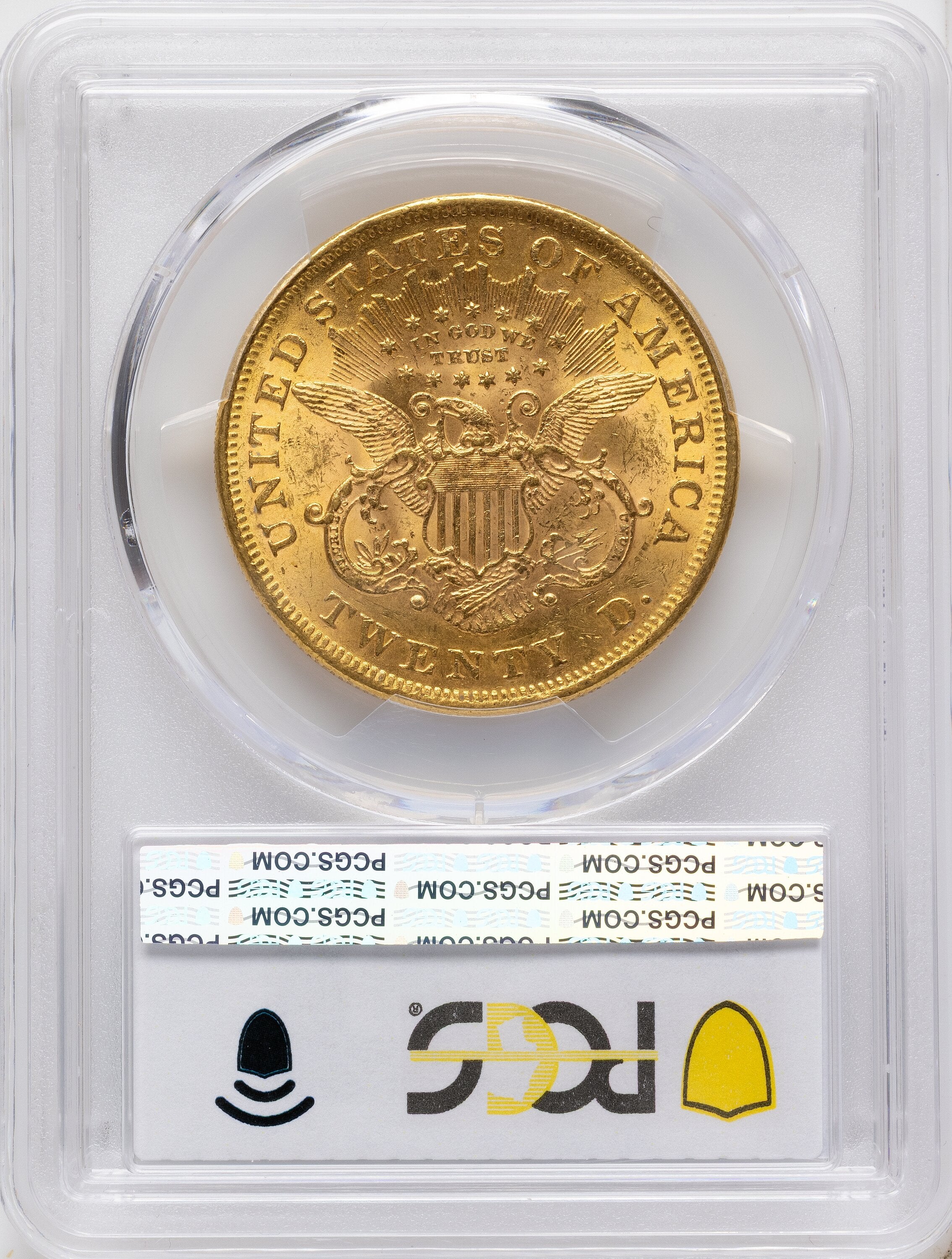 1870 $20 Liberty Double Eagle PCGS MS61