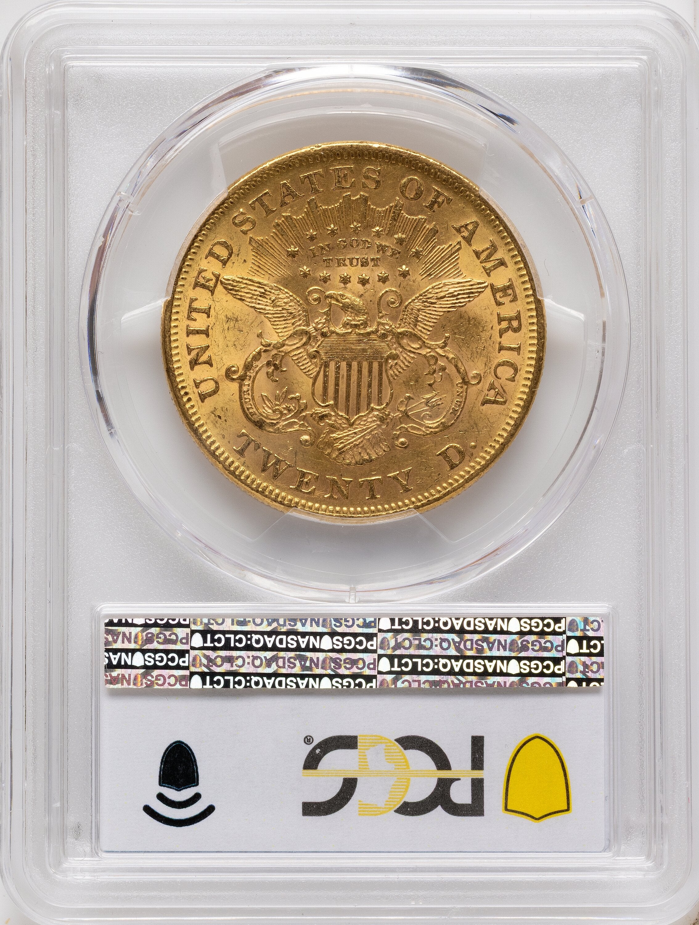 1870 $20 Liberty Double Eagle PCGS MS61