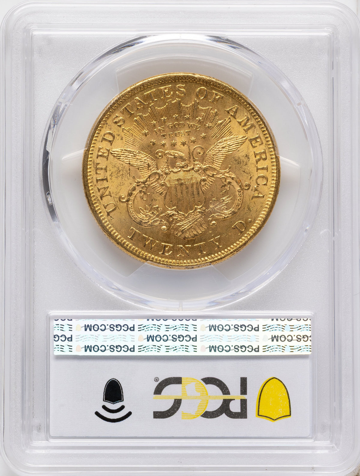 1873 $20 OPEN 3 Liberty Double Eagle PCGS MS61