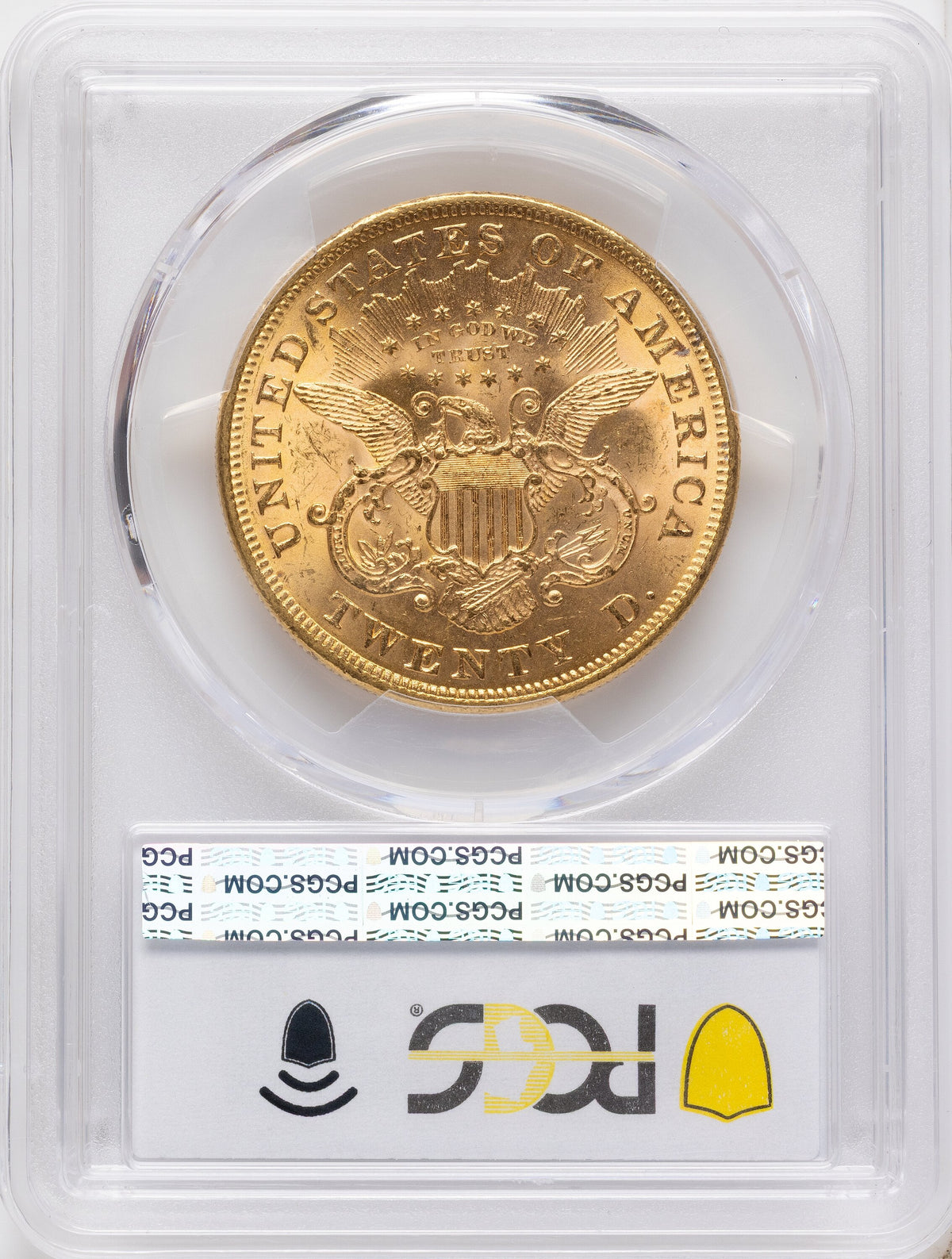 1875 $20 Liberty Double Eagle PCGS MS63