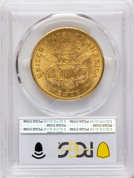 1875-CC $20 Liberty Double Eagle PCGS MS61