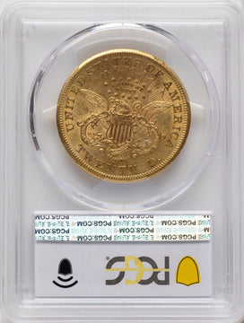 1876-CC $20 Liberty Double Eagle PCGS AU55