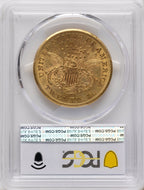 1876-CC $20 Liberty Double Eagle PCGS AU55