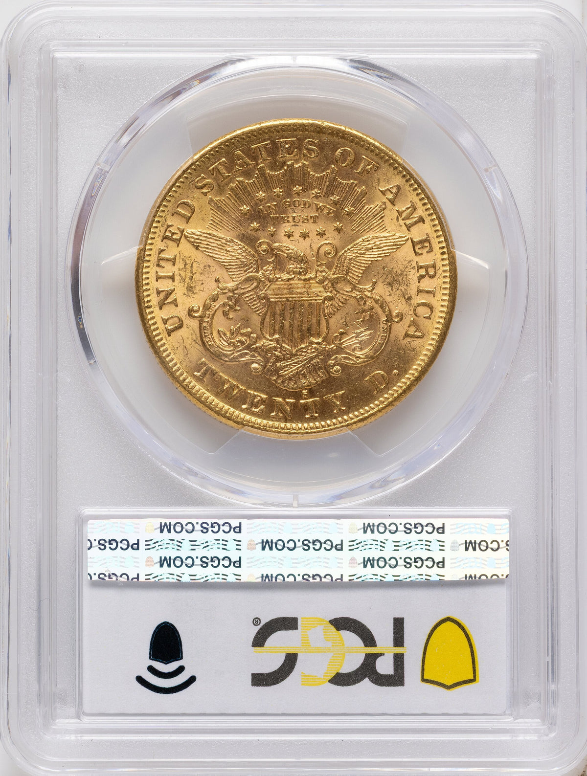 1876-S $20 Liberty Double Eagle PCGS MS61