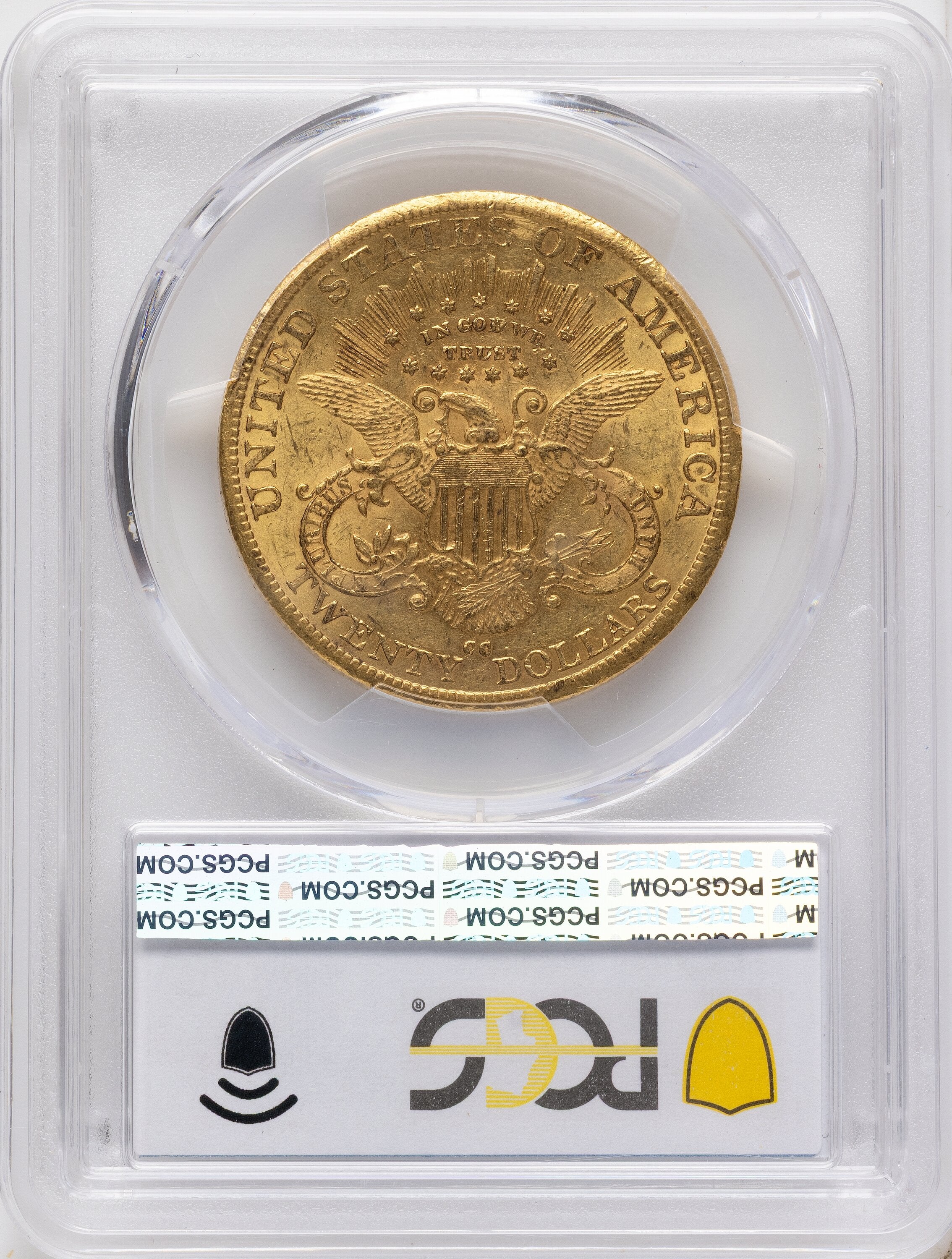 1883-CC $20 Liberty Double Eagle PCGS AU58