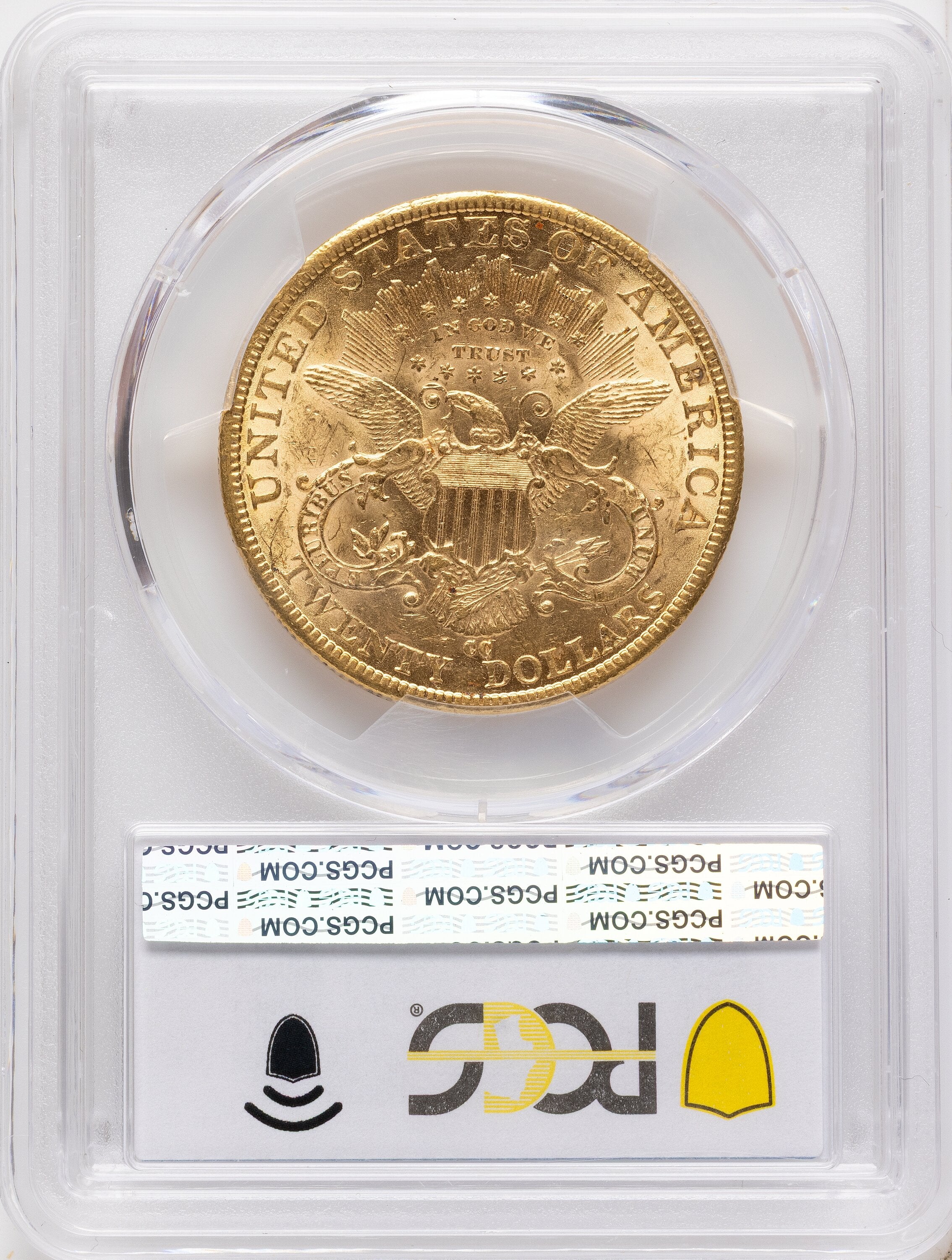 1884-CC $20 Liberty Double Eagle PCGS AU58