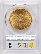 1890-CC $20 Liberty Double Eagle PCGS MS61