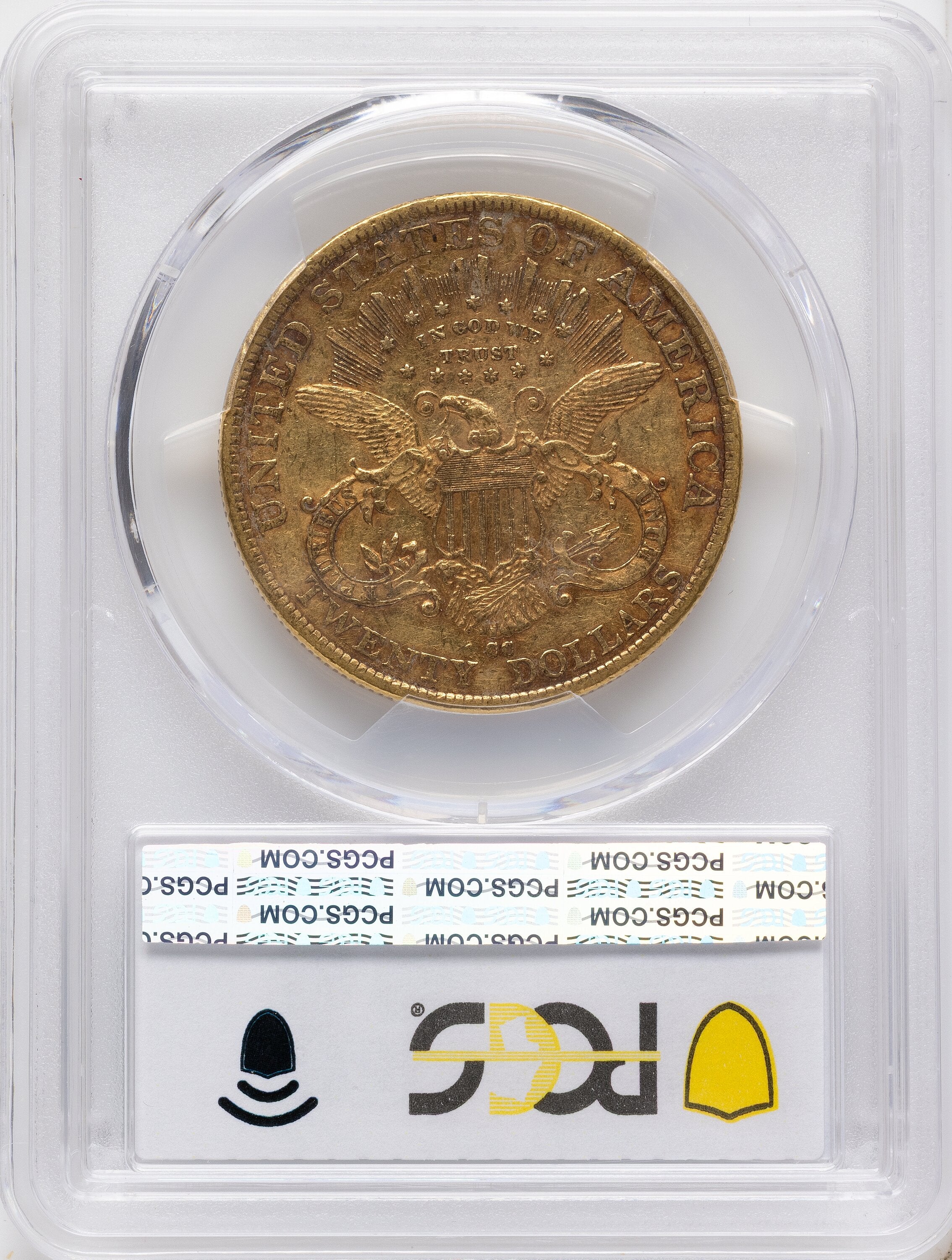 1892-CC $20 Liberty Double Eagle PCGS XF45