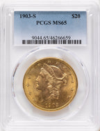1903-S $20 Liberty Double Eagle PCGS MS65