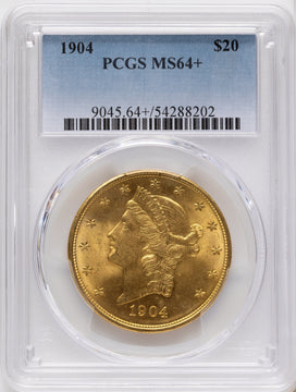 1904 $20 Liberty Liberty Double Eagle PCGS MS64+