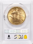 1920 $20 Saint-Gaudens Double Eagle PCGS MS63