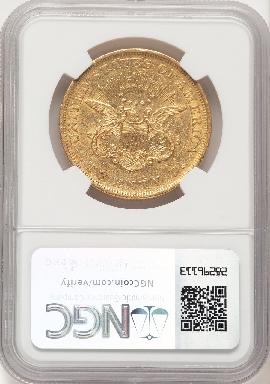 1852 $20 Liberty Double Eagle NGC AU53 (177192046)