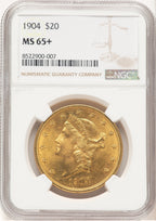 1904 $20 Liberty Liberty Double Eagle NGC MS65+ (177269313)