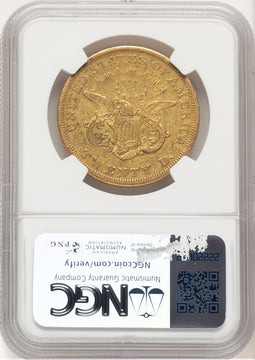 1850-O $20 Liberty Double Eagle NGC XF45