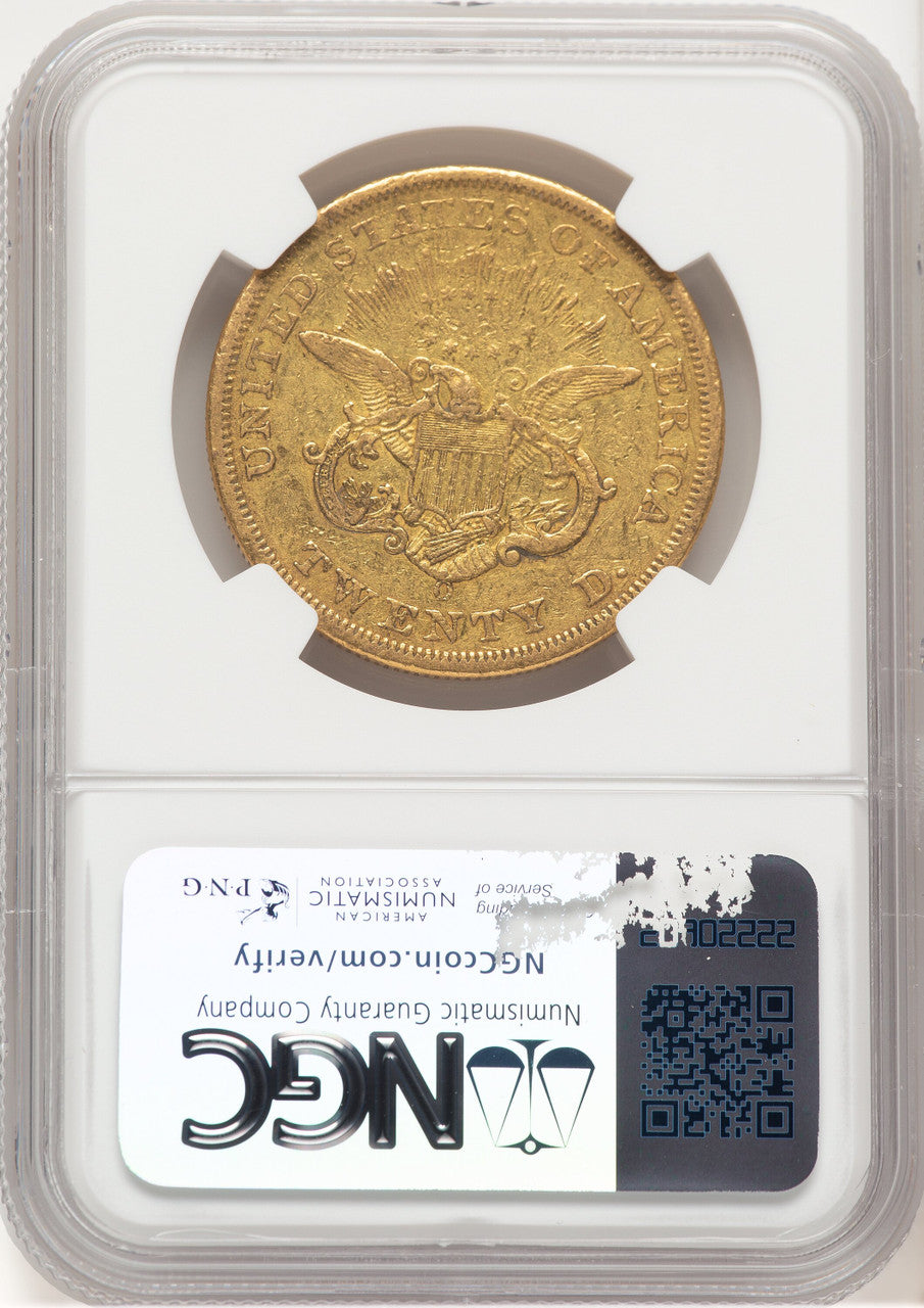 1850-O $20 Liberty Double Eagle NGC XF45