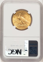 1914 $10 Brown Label Indian Eagle NGC MS62