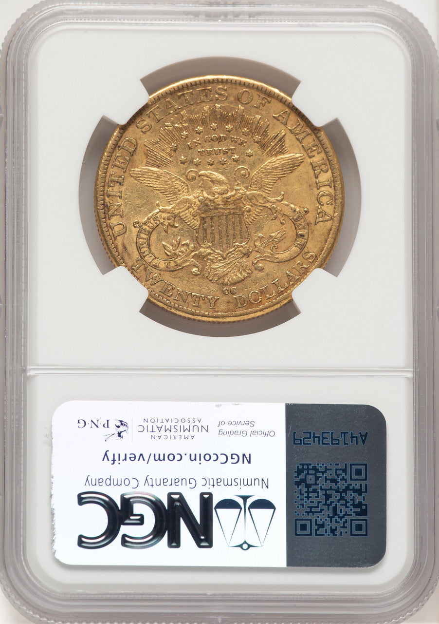 1892-CC $20 Liberty Double Eagle NGC AU53