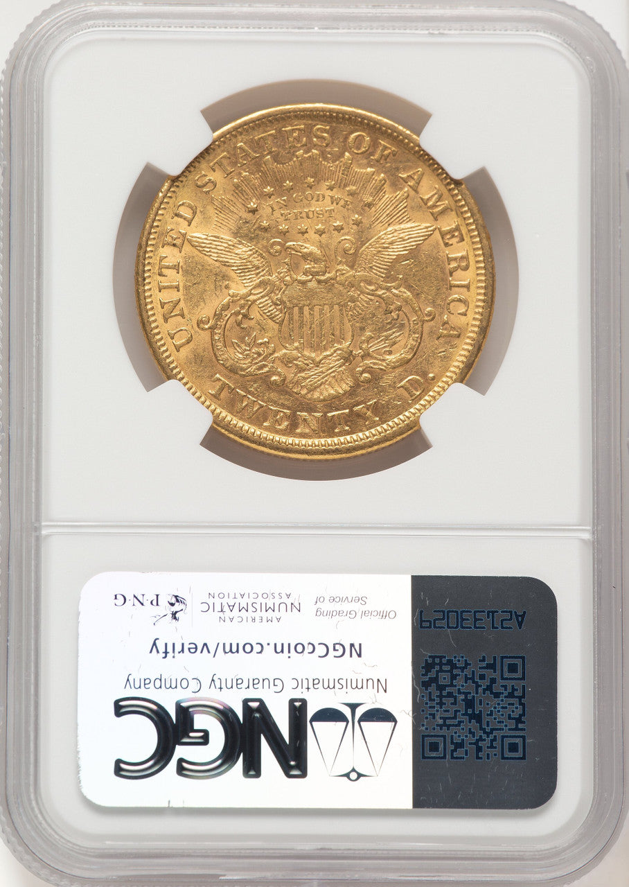1869-S $20 Liberty Double Eagle NGC AU55 (177347052)
