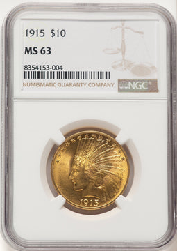 1915 $10 Indian Eagle NGC MS63 (177369005)