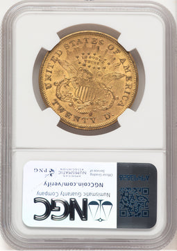 1866 $20 Liberty Double Eagle NGC AU53 (177372005)