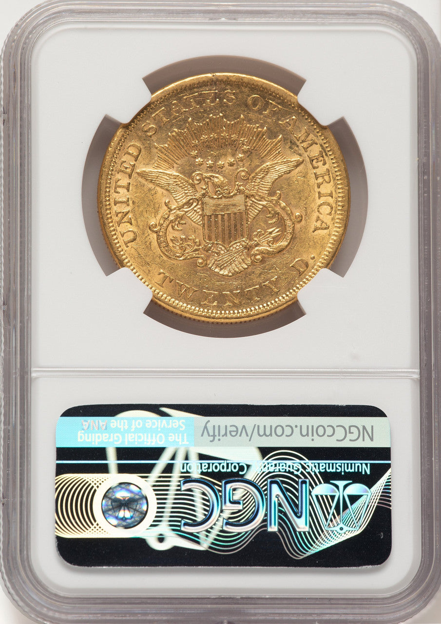 1861 $20 Liberty Double Eagle NGC AU55 (177381005)