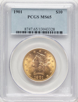 1901 $10 Liberty Eagle PCGS MS65 (177385004)