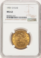 1901-O $10 Liberty Eagle NGC MS62 (177396129)