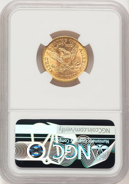 1893 $5 Liberty Half Eagle NGC MS65