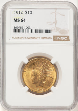 1912 $10 Indian Eagle NGC MS64 (177427252)