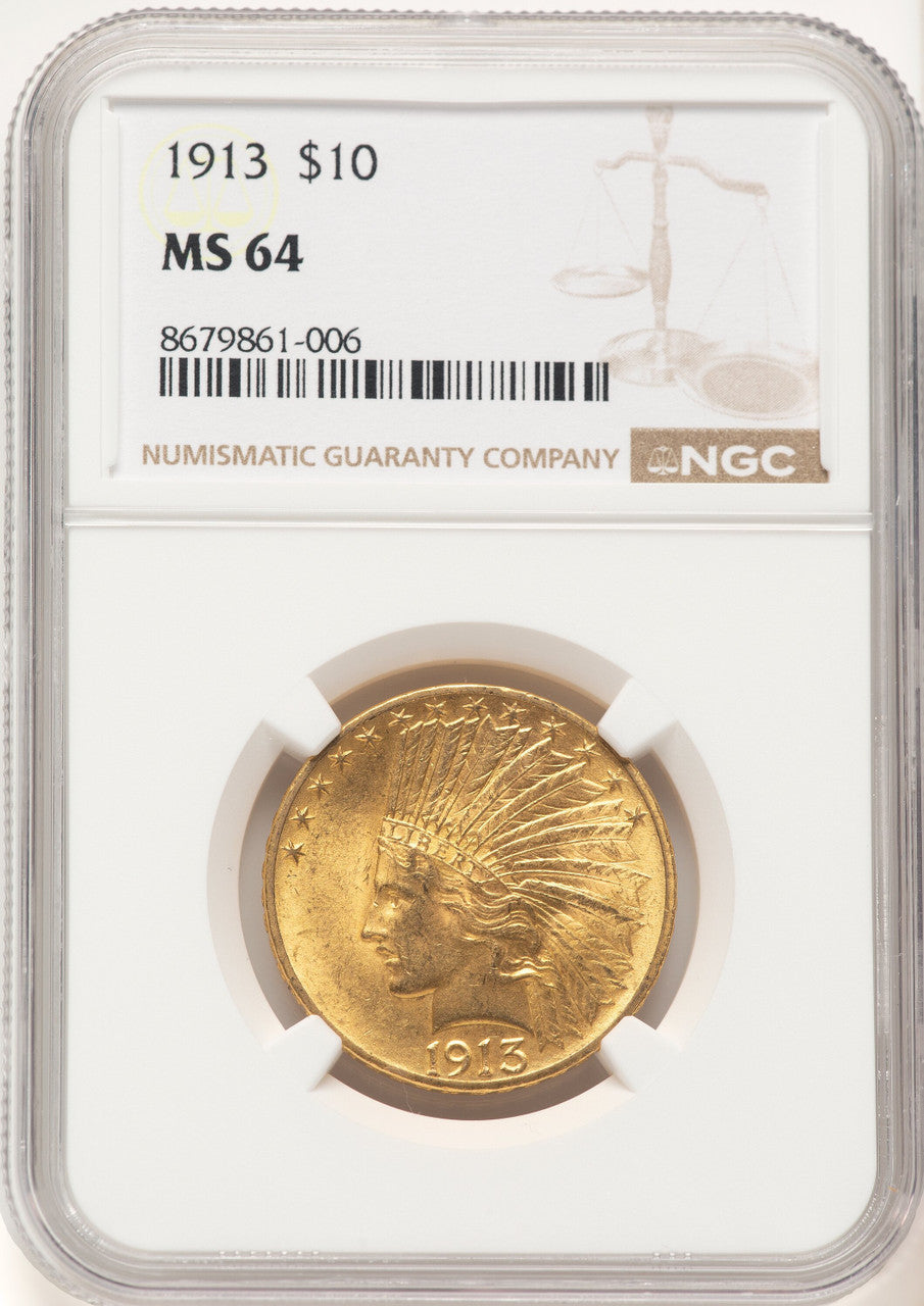 1913 $10 Indian Eagle NGC MS64 (177427255)