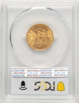 1895 $5 CAC Liberty Half Eagle PCGS MS64+