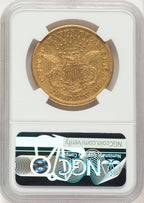 1872-CC $20 Liberty Double Eagle NGC AU50