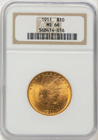 1911 $10 Indian Eagle NGC MS66