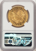 1875-CC $20 Liberty Double Eagle NGC AU58