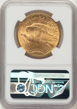 1911-S $20 Saint-Gaudens Double Eagle NGC MS63