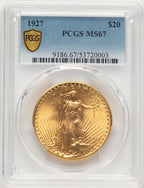 1927 $20 Saint-Gaudens Double Eagle PCGS MS67